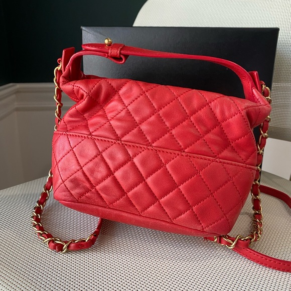 ❤️CHANEL❤️RED TOP HANDLE CROSSBODY FULL SET - Picture 5 of 13